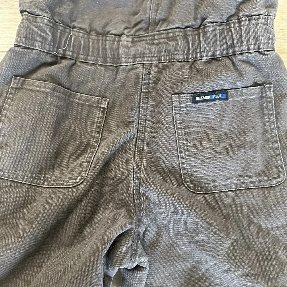 WALLS BLIZZARD Pruf Brown‎ BIB Boys Coveralls Youth Kids Large 12/14 Snow Pants